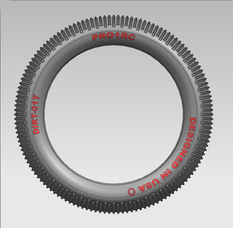 New! DIRT-01T Tire 2pcs ( 1/8 Truggy )