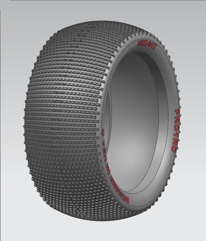 New! DIRT-01T Tire 2pcs ( 1/8 Truggy )
