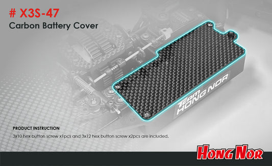 X3S-47 Carbon Battery Cover