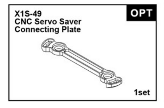 X1S-49 CNC 7075 Servo Saver Connecter