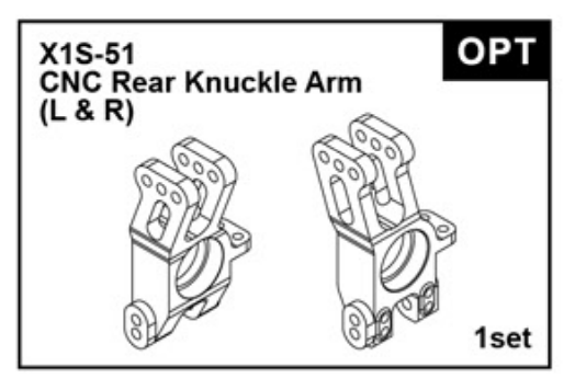 X1S-51 CNC Rear Upper Right, with Bearing