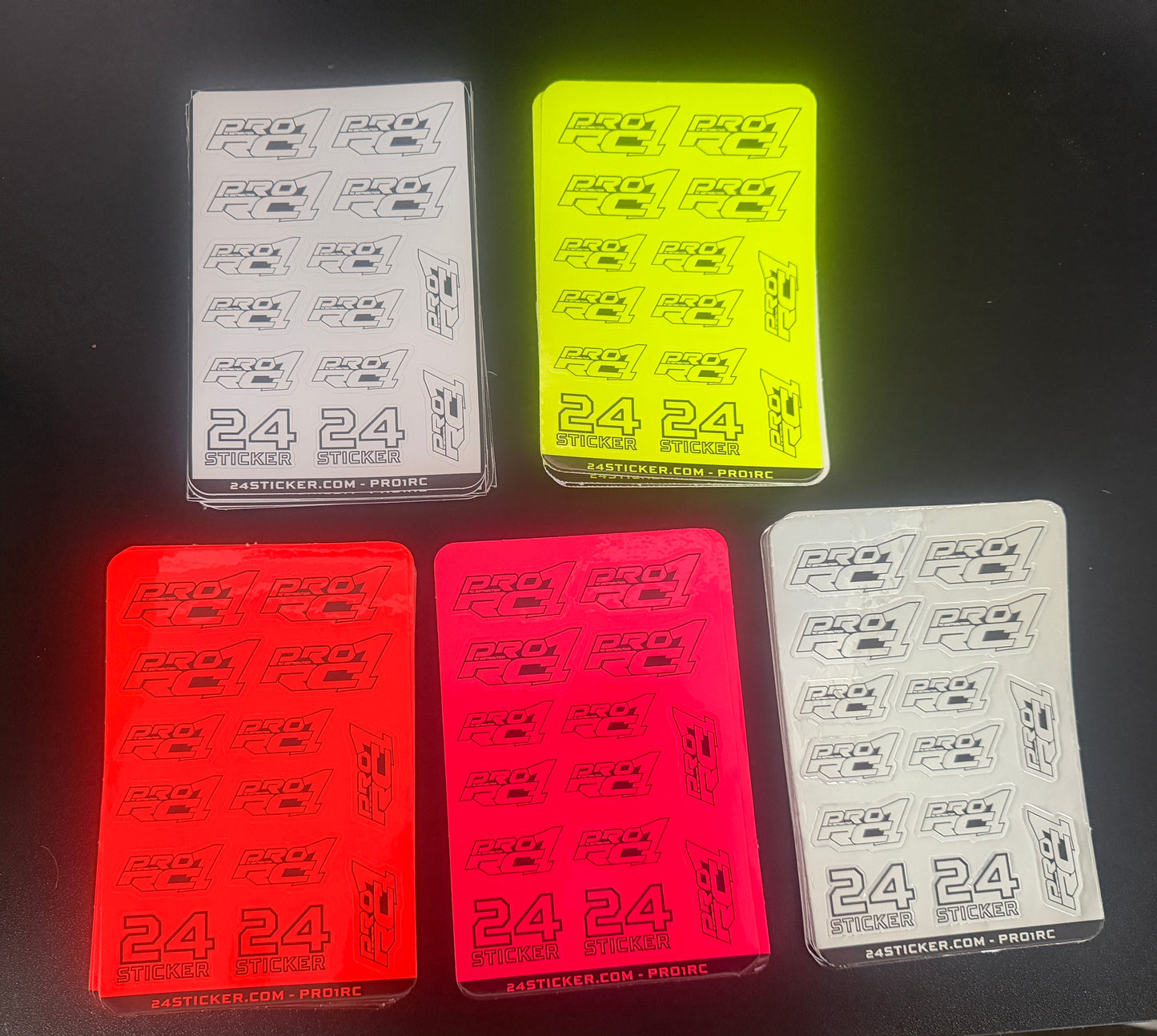 PRO1RC STICKER SHEET YELLOW