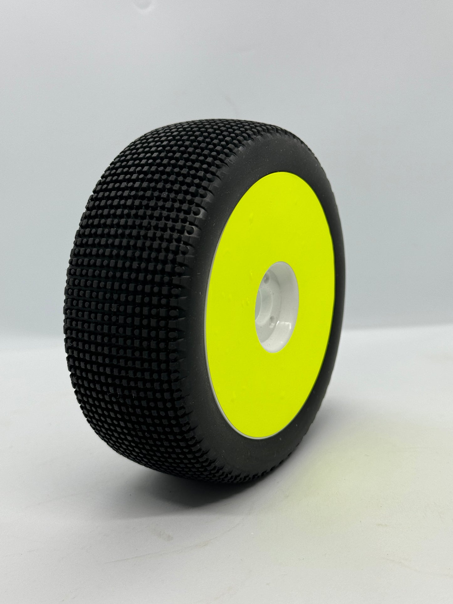 1/8 Universal Buggy ( 4pcs ) wheels dots FLO YELLOW